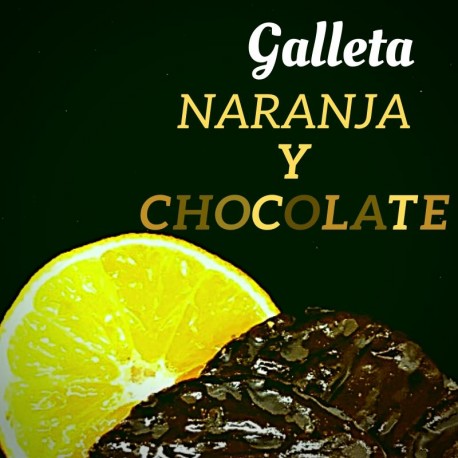 Galletas de naranja con cobertura de chocolate (7UD)
