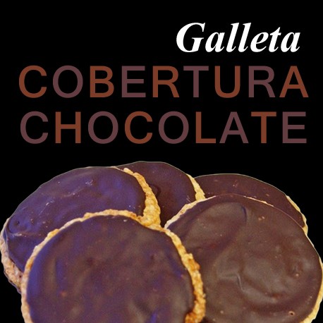 galletas con cobertura de chocolate